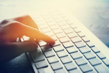 bilgisayar klavye closeup