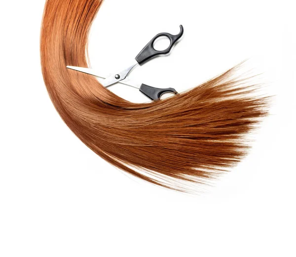 Hair lock cutting — Stock Photo, Image