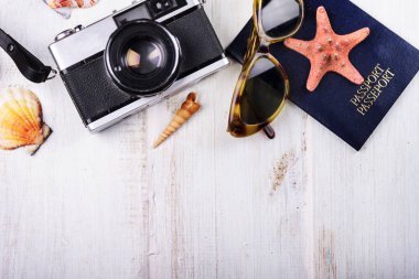 Yaz tatili arka plan seyahat.