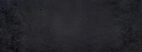 Bannière arrière-plan grunge noire rustique. Surface métallique sale vieillie — Photo