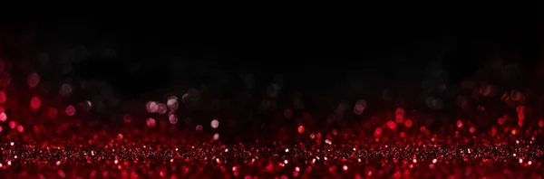 Abstract Blur Red Glitter Black Background Card Valentine Day Christmas — Stock Photo, Image