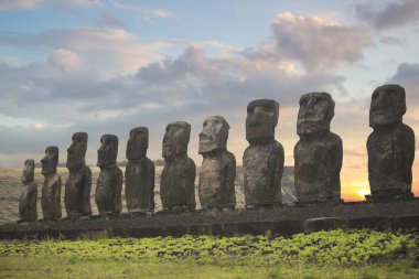Ahu Tongariki, Moais