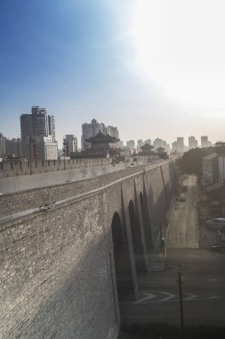 Xian şehir duvar. 