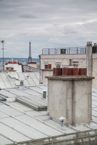 Paris Fransa Daki Ünlü Eyfel Kulesi Nin Güzel Manzarası — Stok fotoğraf