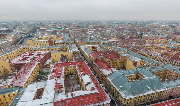Kışın St. Petersburg, yukarıdan manzara. — Stok fotoğraf