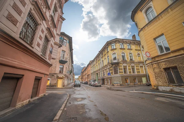 Domy w mieście Sankt Petersburg — Zdjęcie stockowe