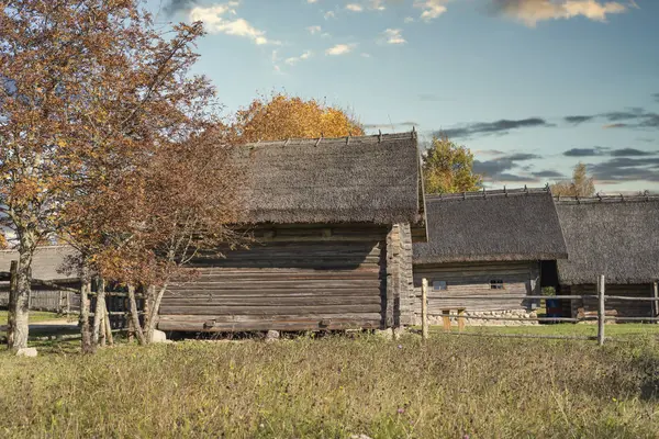 Russian old village in autumn.