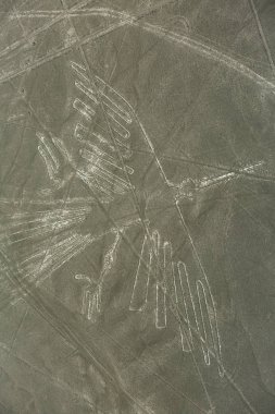  Nazca çizgileri çölde Peru, Güney Amerika