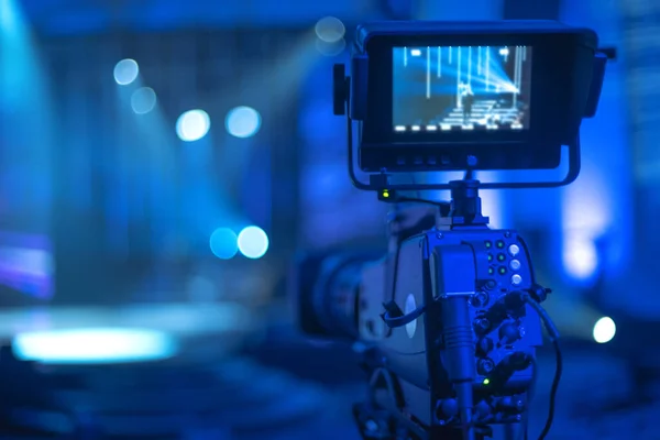 Konserdeki stüdyo kamerası. televizyon çekimi