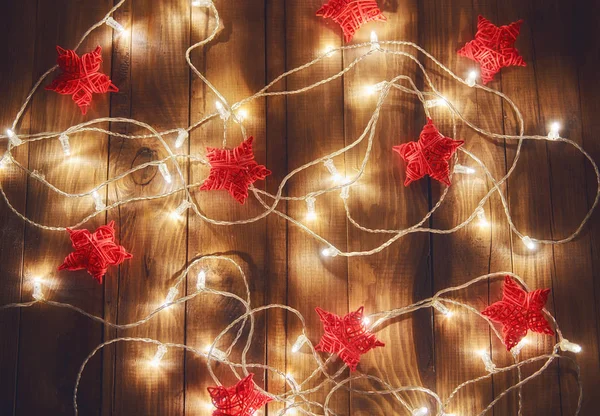 Červené vánoční ozdoby — Stock fotografie