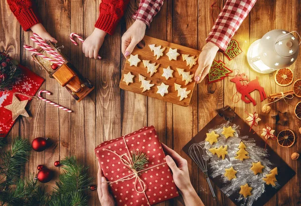 Tradiciones familiares Navidad — Foto de Stock