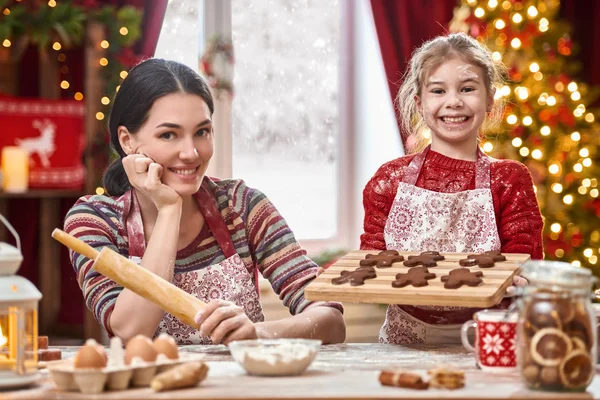 cooking Christmas cookies