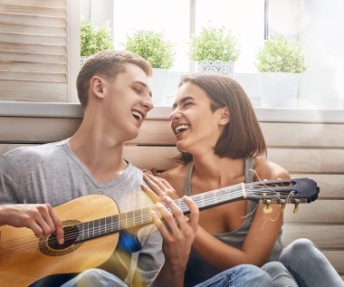 Birbirine aşık çift