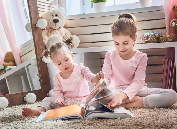 Funny lovely sisters — Stock Photo, Image