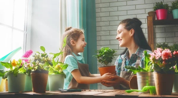 Família feliz no dia de primavera . — Fotografia de Stock