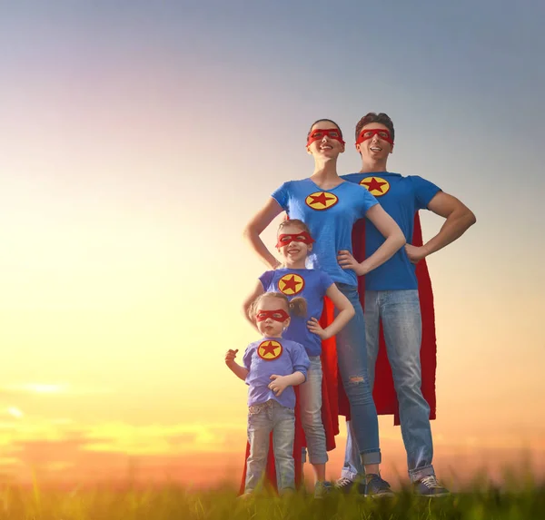 Begreppet super familj. — Stockfoto
