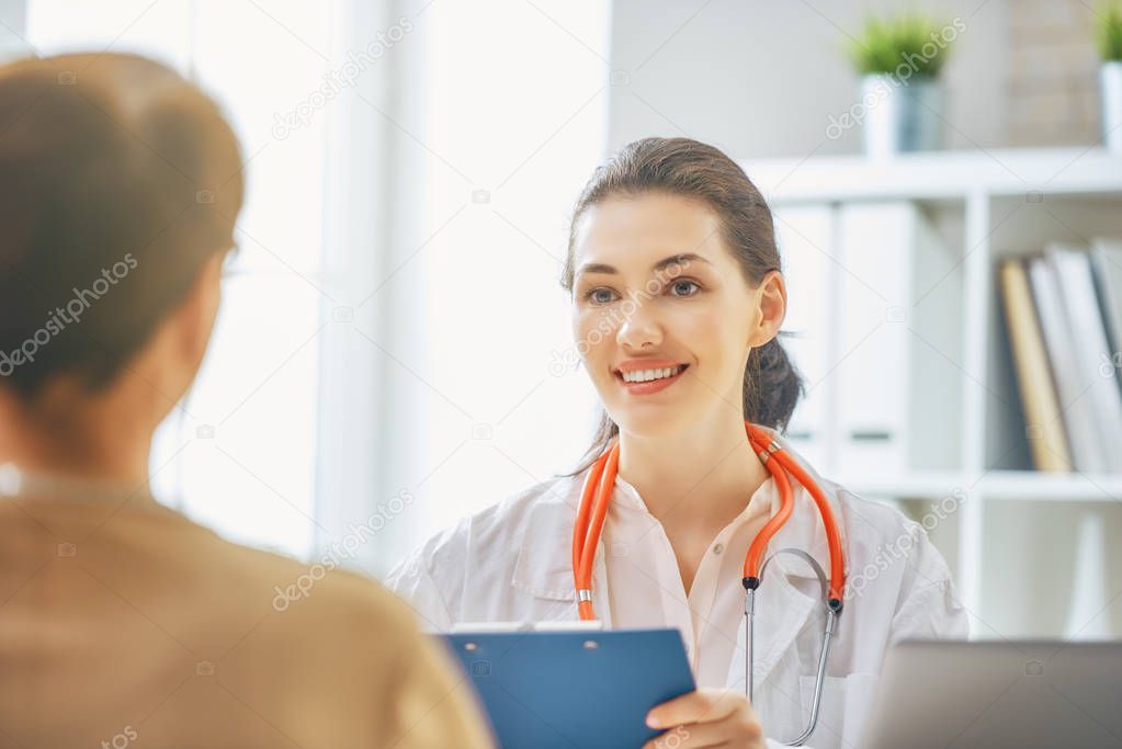patient listening to doctor