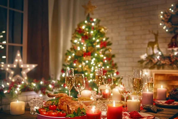 Camera decorata per Natale — Foto Stock