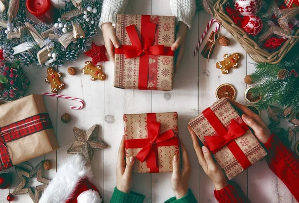 Tradizioni di famiglia Natale — Foto Stock