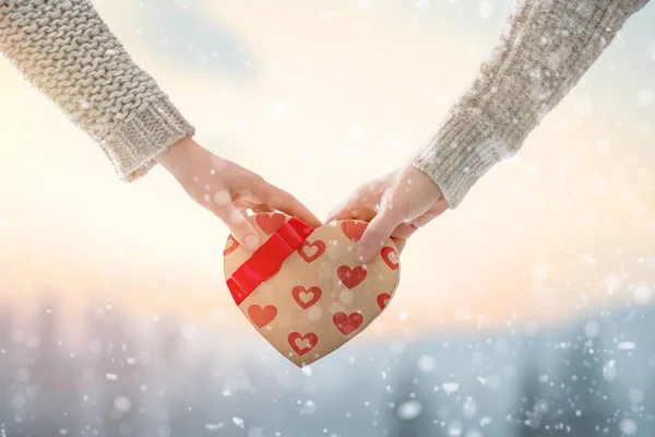 Pareja en día de San Valentín — Foto de Stock