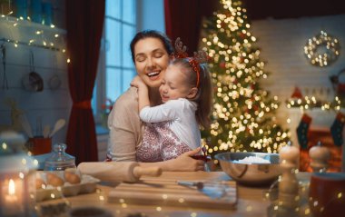 Noel kurabiye pişirme