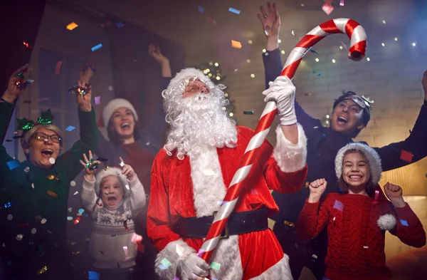 Julfamiljefest — Stockfoto