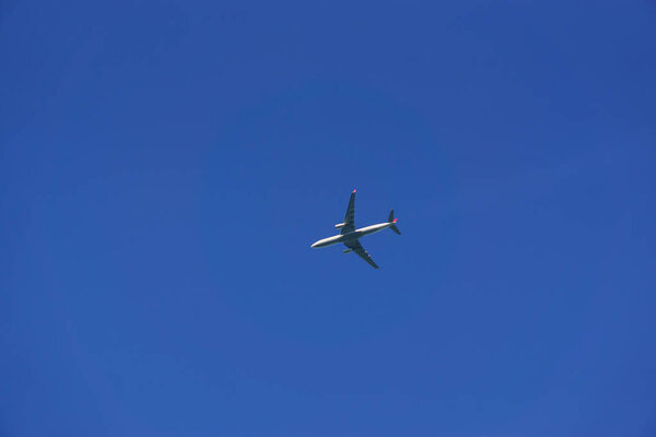 Airplane on the sky