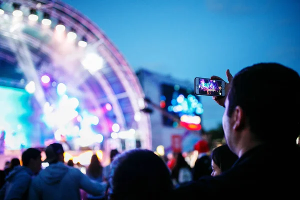 Concert in front of stage