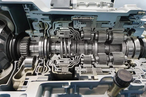 Parlak metal dişli genel biçimi