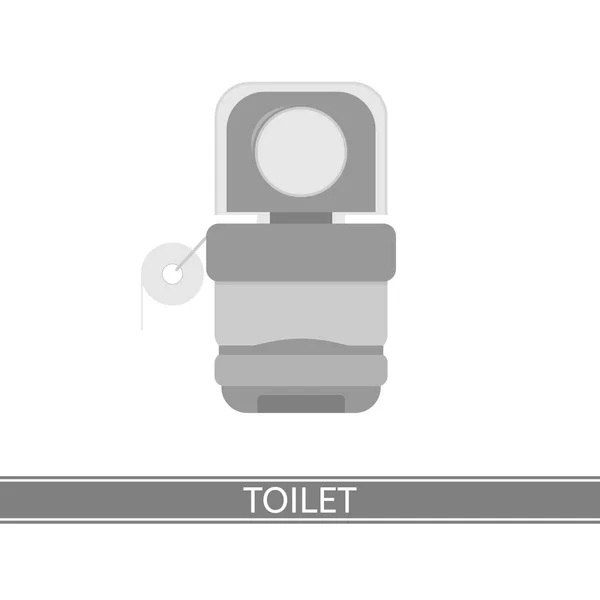 Icône de toilette portable camping — Image vectorielle