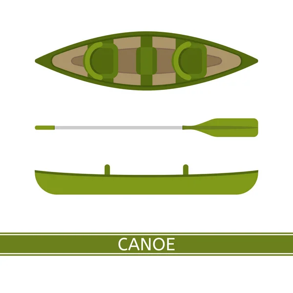 Вектор каноэ — стоковый вектор