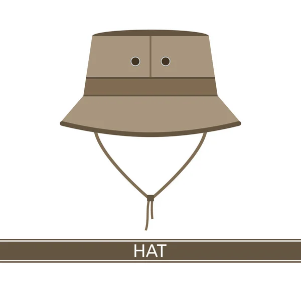 Icono del sombrero de camping — Archivo Imágenes Vectoriales