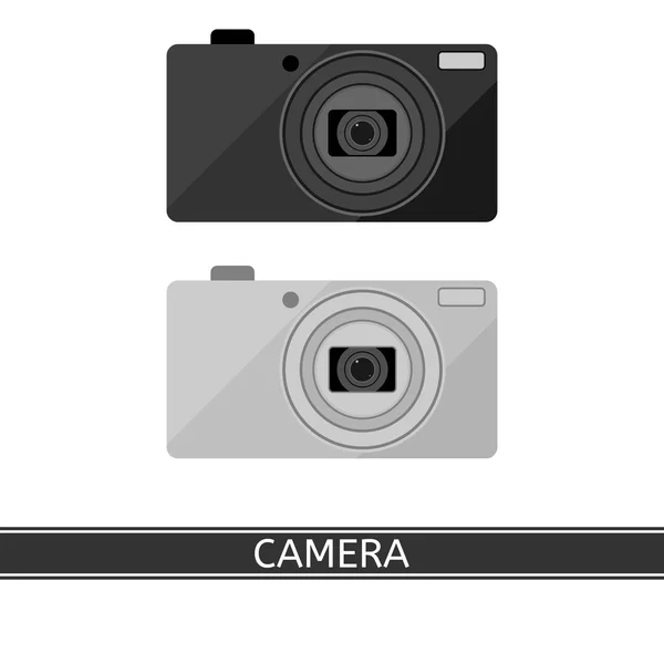 고립 된 컴팩트 디지털 카메라 — 스톡 벡터