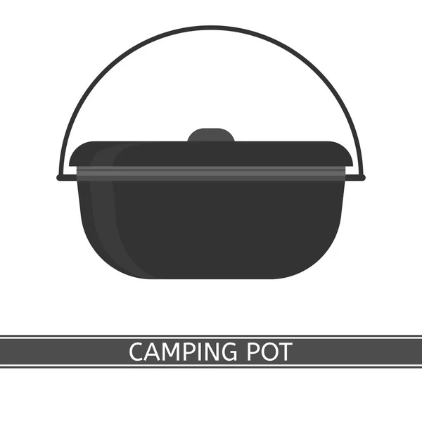 Camping Pot-ikonen Stockillustration