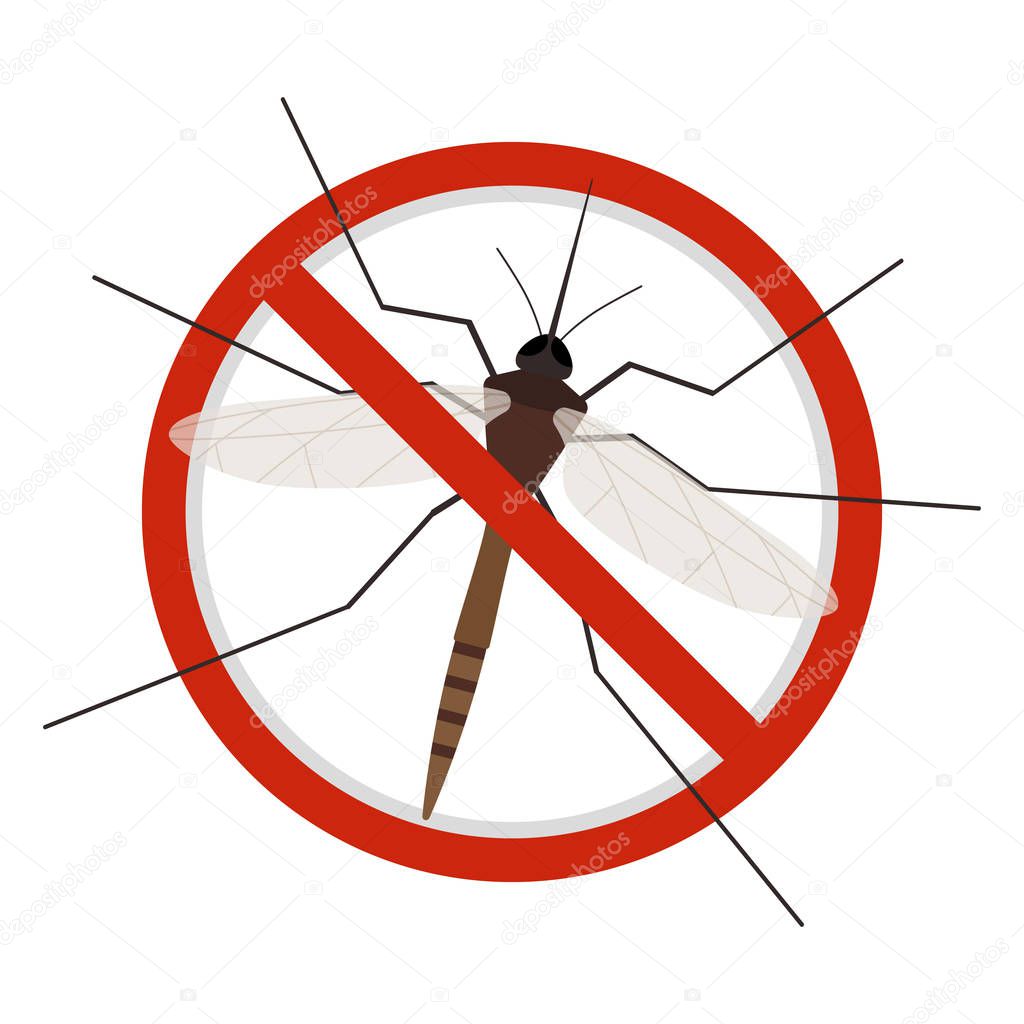 Mosquito Stop Sign Icon