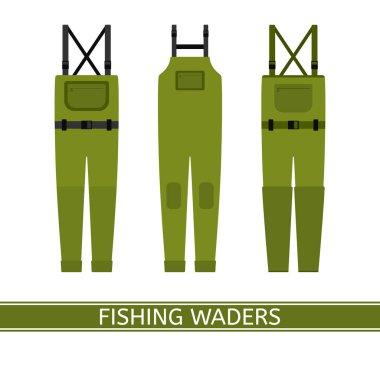 Fishing Waders Isolated clipart