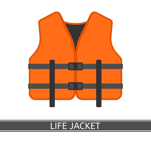 Life Jacket Isolated — Stock Vector