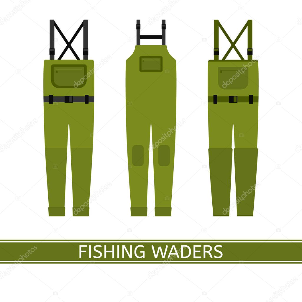 Fishing Waders Isolated