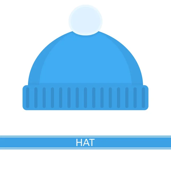 Chapéu de inverno isolado — Vetor de Stock
