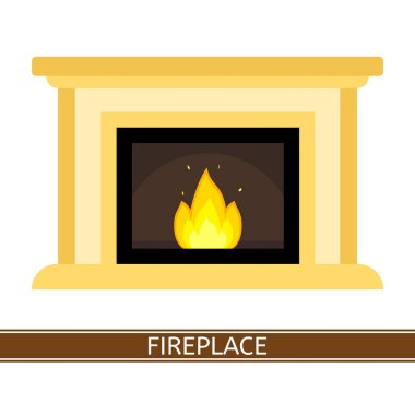 İzole şömine simgesi