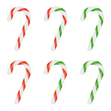 Noel Candy Cane izole