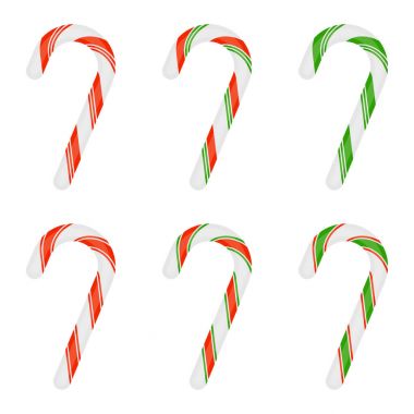 Noel Candy Cane izole
