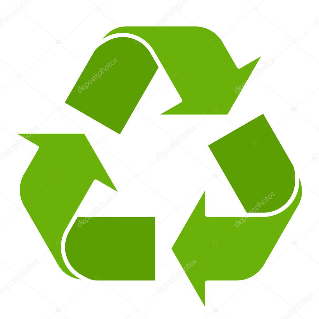 Recycling Symbol Isolated