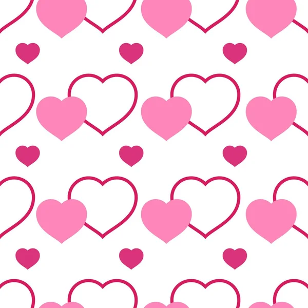Valentijnsdag naadloos patroon — Stockvector