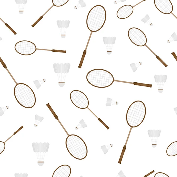 Badminton sömlösa mönster Stockvektor