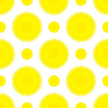 Karahindiba çiçek seamless modeli