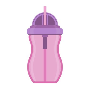 Bebek ağızlıklı bardak beyaz izole