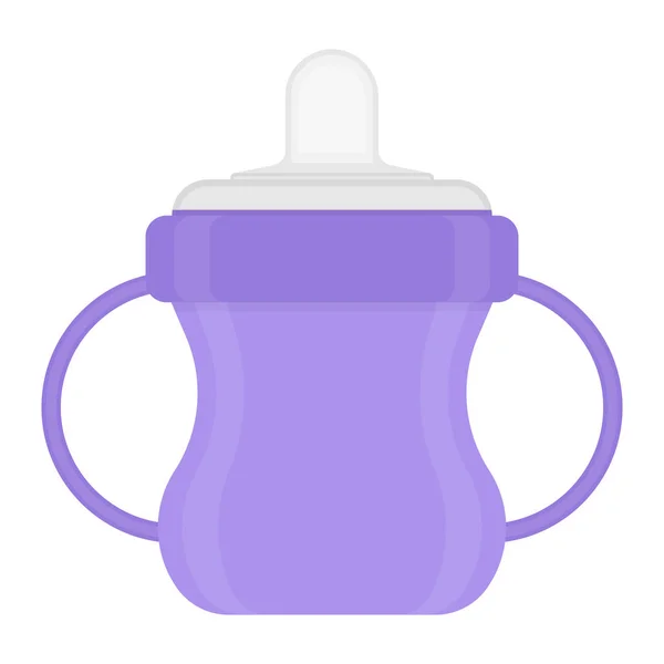 Bébé tasse à siroter isolé sur blanc Illustration De Stock