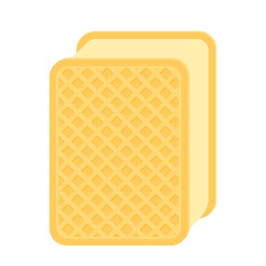 İzole dondurma waffle sandviç