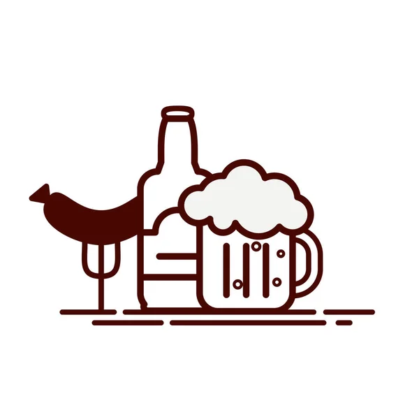 Пиво значок Ліцензійні Стокові Ілюстрації
